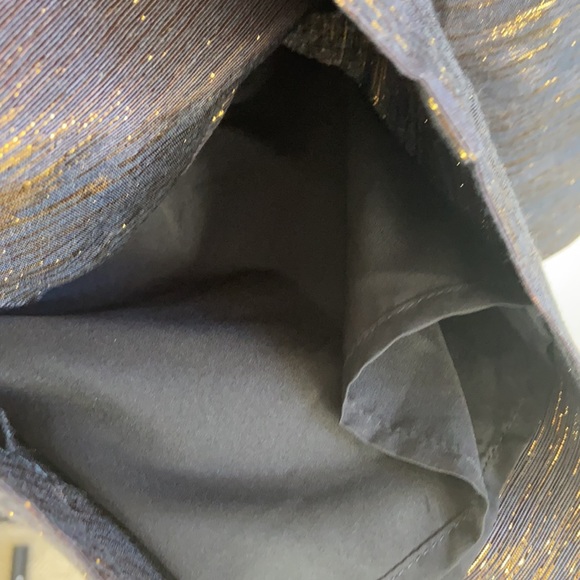 Anthropologie Corey Lynn Sweetheart Jumpsuit Gold Black Cropped - Picture 9 of 12